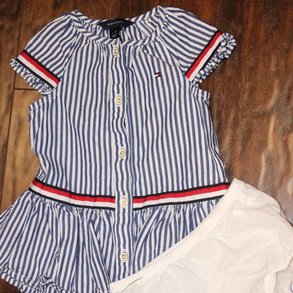 2/$25 🏷 Tommy Hilfiger Dress Outfit Size 6-9m - Picture 2 of 2
